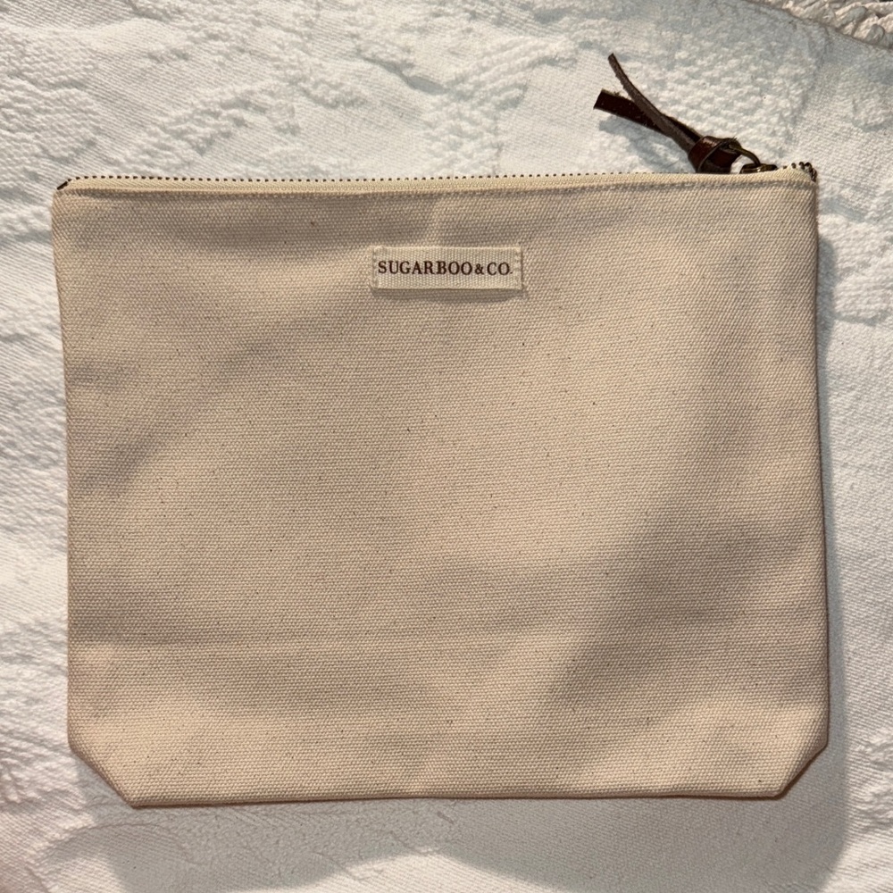 Tan Canvas women’s cosmetics Bag